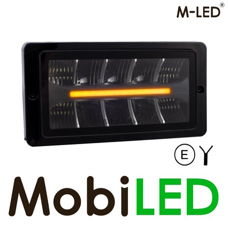 M-LED M-LED Classic 220 feu de route avec feu de position bicolore bance avec cadre chromé M-LED M-LED Classic 220 feu de route avec feu de position bicolore bance avec cadre chromé