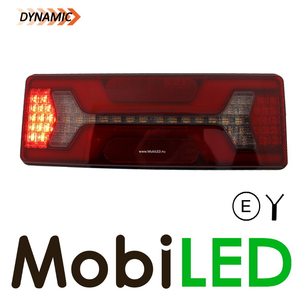 Set Rear lights with 5 functions and reflector triangle E-mark