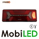 Set Rear lights with 5 functions and reflector triangle E-mark
