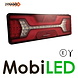 Set Rear lights with 5 functions and reflector triangle E-mark