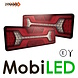 Set Rear lights with 5 functions and reflector triangle E-mark