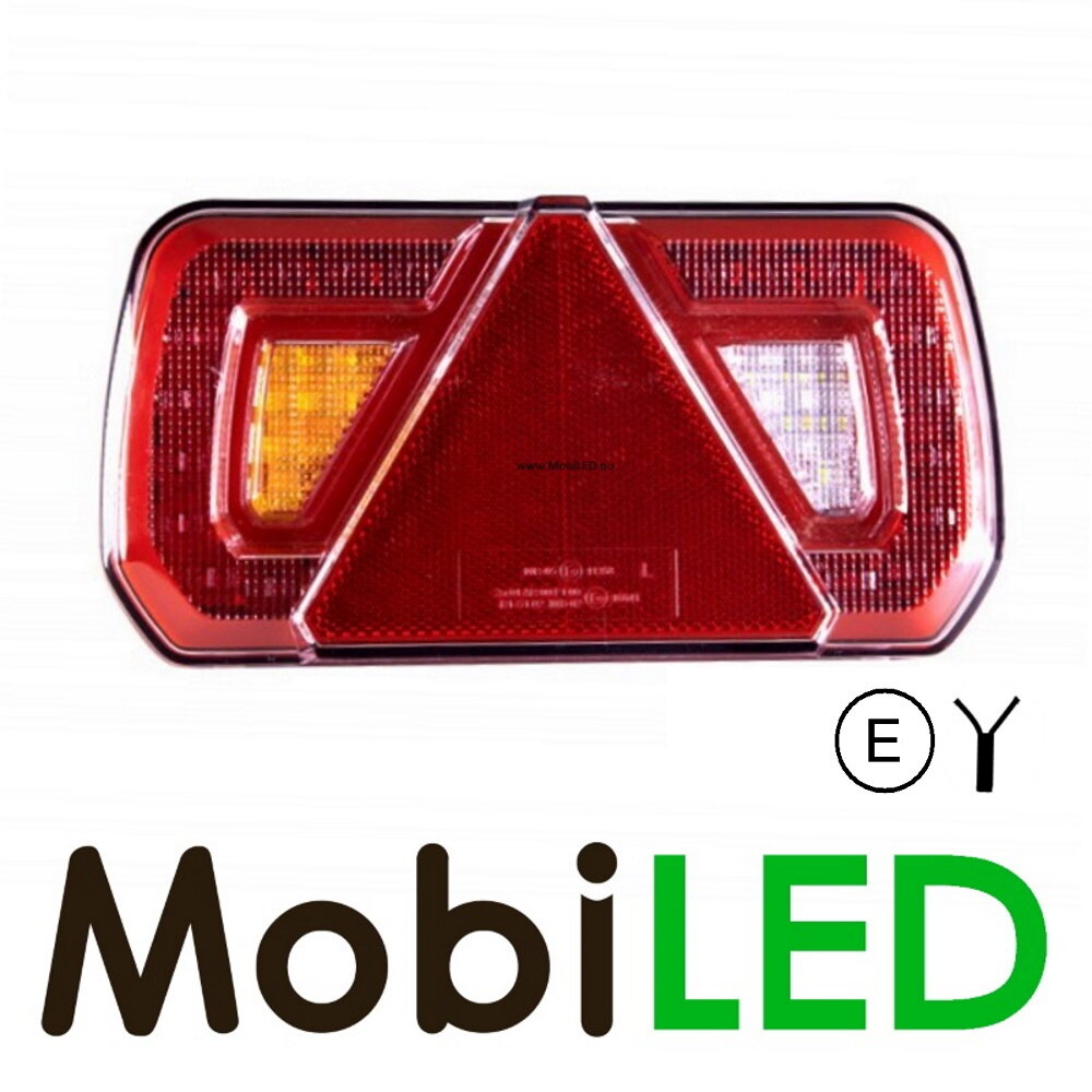 Ensemble LED Feux arrière remorque  E-marque 12-24 volts 5 fonctions