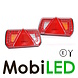 Set LED Trailer rear lights E-mark 12-24 volts 5 functions