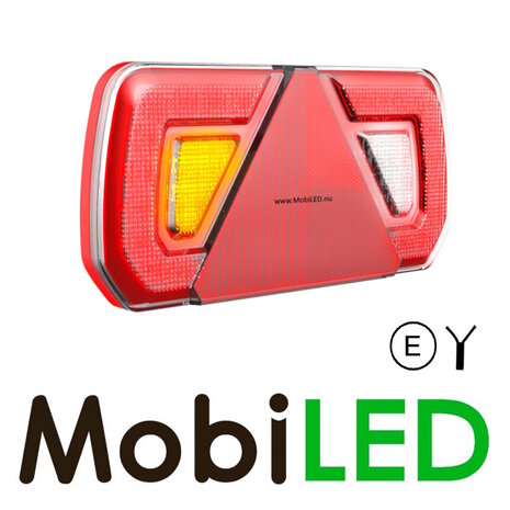 Set LED Trailer rear lights E-mark 12-24 volts 5 functions