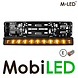 M-LED Support de plaque d'immatriculation M-LED avec barre LED et feu de position orange/blanc