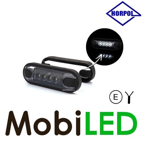 HORPOL Marking slim line 4 LEDs white graphite 12-24 volts E-mark