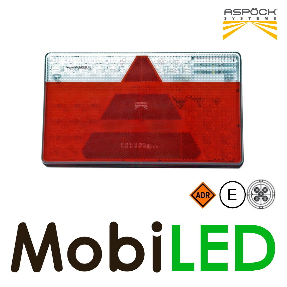 Aspöck Set MultiLed II Rear lights 5 functions reflector 12-24V E-mark