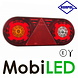 HORPOL Set Oval trailer rear lights  Stella E-mark