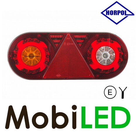 HORPOL Set Oval trailer rear lights  Stella E-mark