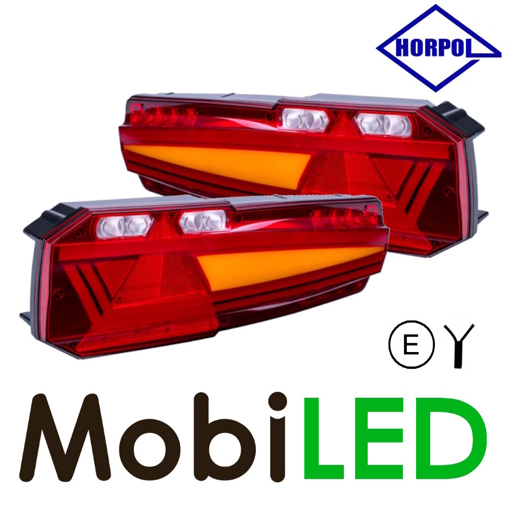 HORPOL Set Rear lights 5 functions with reflector E-mark