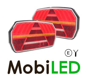 Set Rear lights 5 functions reflector