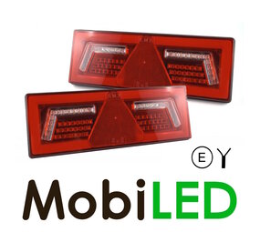 Set NEON look rear lights with reflector Set NEON look rear lights with reflector