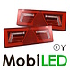 Set NEON look rear lights with reflector 5 functions E-mark