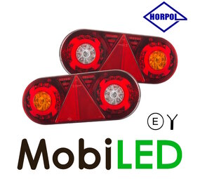 HORPOL Ensemble Feux arrière de remorque ovale Stella