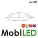 M-LED M-LED Barre flash 42 watts ambre aimant E-marque