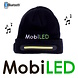MobiLED Bonnet tricoté avec logo, éclairage et bluetooth