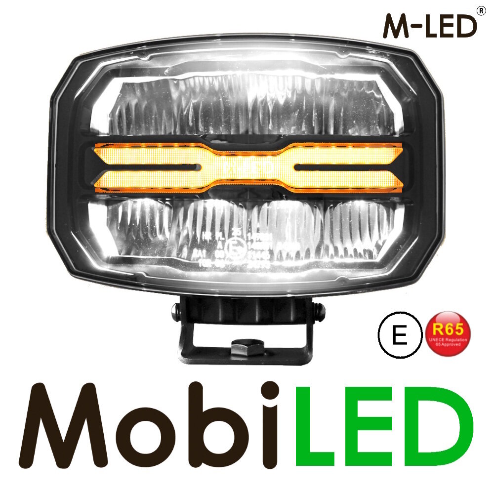 M-LED M-LED Projecteur ambre-jaune-blanc et clignotant E-marque