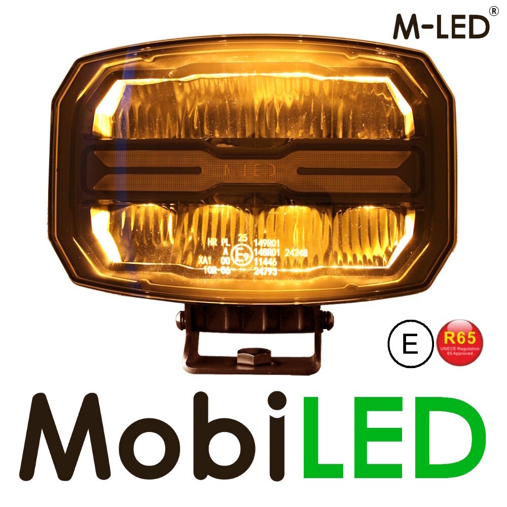 M-LED M-LED verstraler amber-geel-wit en flitser E-keur