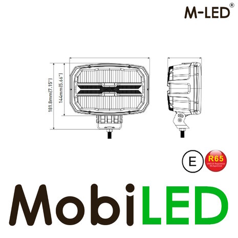 M-LED M-LED spotlight amber-yellow-white and flasher E-mark M-LED M-LED spotlight amber-yellow-white and flasher E-mark