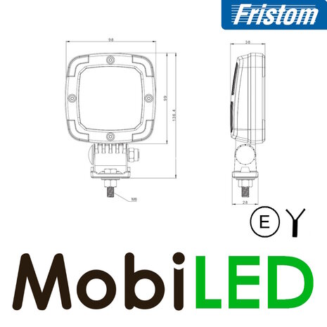 Fristom Fristom  Worklight Slim 13W 1400 lumens E-mark
