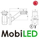 WAS WAS Pendant lamp oblique model Left E-mark WAS WAS Pendant lamp oblique model Left E-mark