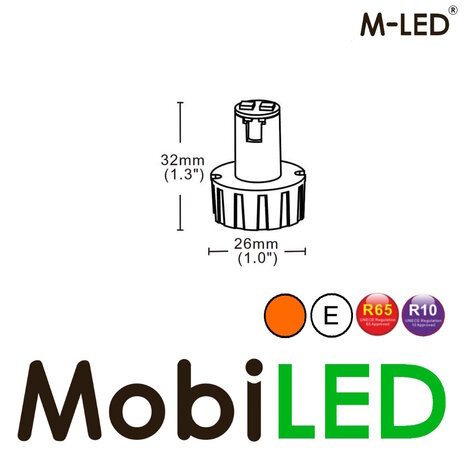 M-LED M-LED Undercover flash montage encastré / en saillie ambre E-marque