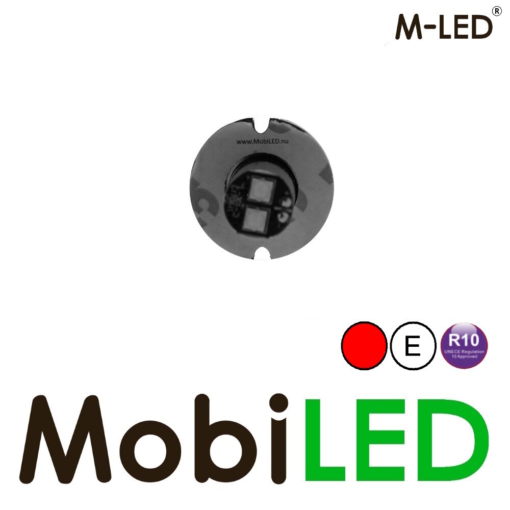 M-LED M-LED Undercover clignotant montage encastré / en saillie rouge E-mark