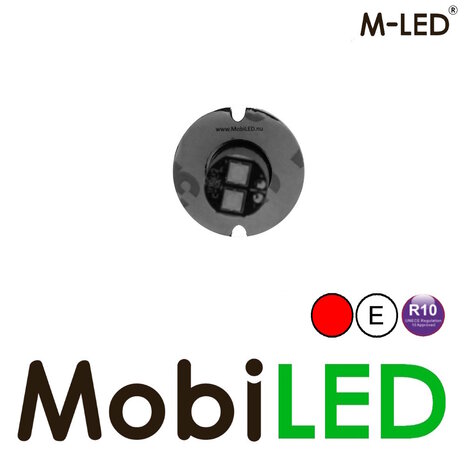 M-LED M-LED Undercover clignotant montage encastré / en saillie rouge E-mark