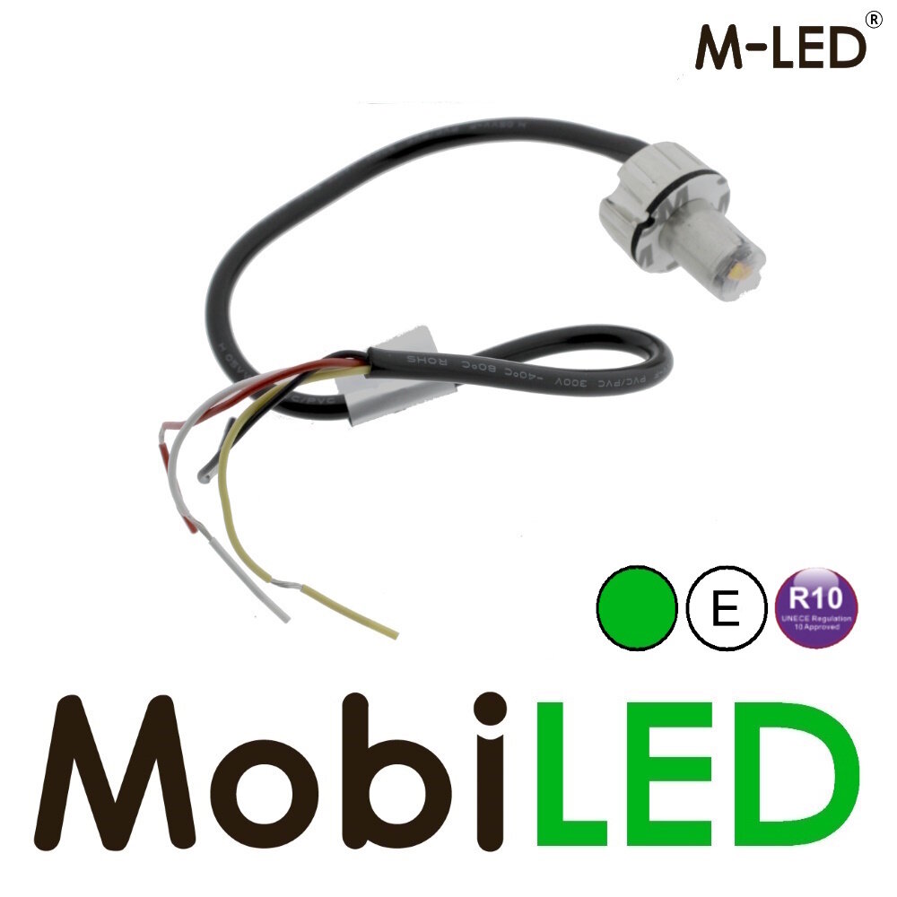 M-LED M-LED Undercover recessed/surface-mounting flasher green E-mark