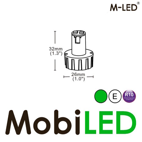 M-LED M-LED Undercover clignotant montage encastré / en saillie vert E-mark