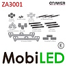 Crawer ZA3001 mounting brackets with 2 headlights CR-3024 Crawer ZA3001 mounting brackets with 2 headlights CR-3024