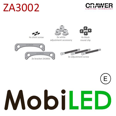 Crawer ZA3002 montage beugels met 2 koplampen CR-3024