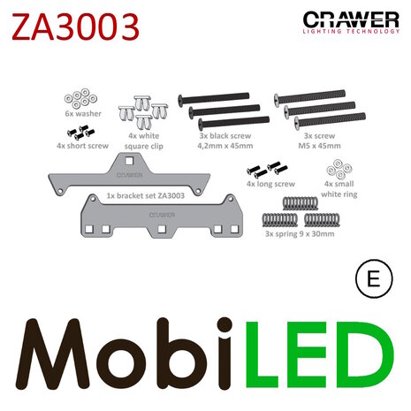 Crawer ZA3003 mounting brackets with 2 headlights CR-3024