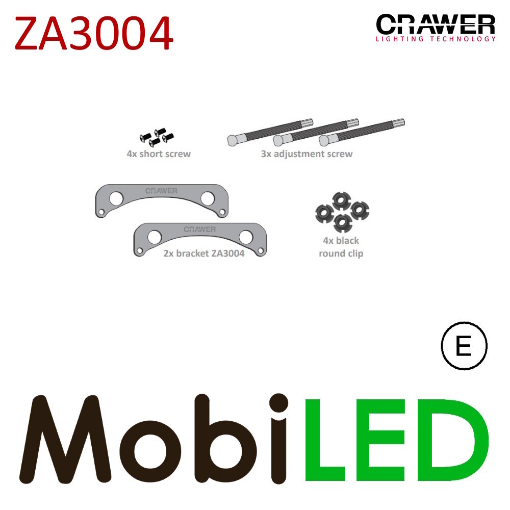 Crawer ZA3004 montage beugels met 2 koplampen CR-3024