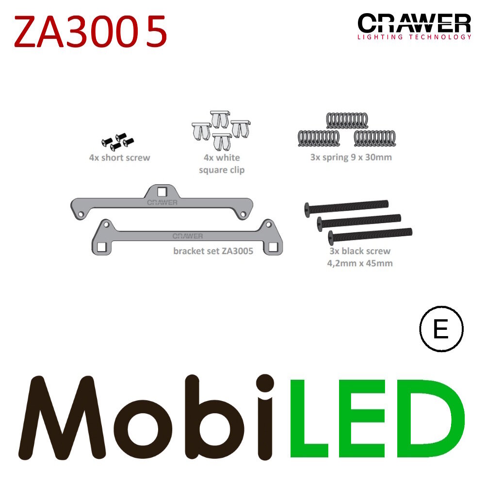 Crawer ZA3005 montage beugels met 2 koplampen CR-3024