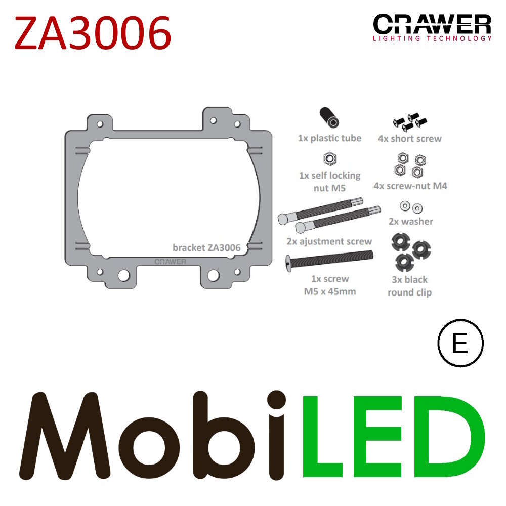 Crawer ZA3006 montage beugels met 2 koplampen CR-3024