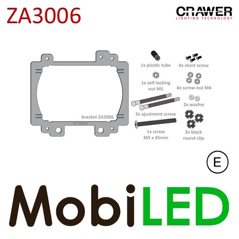 Crawer ZA3006 montage beugels met 2 koplampen CR-3024