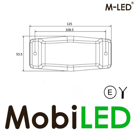 M-LED M-LED Aero Twin Feu de position brûleur double ambre/blanc lentille dark