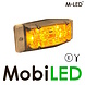 M-LED M-LED Aero Twin Feu de position brûleur double ambre/blanc lentille transparante M-LED M-LED Aero Twin Feu de position brûleur double ambre/blanc lentille transparante