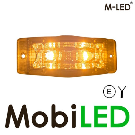 M-LED M-LED Aero Twin Feu de position brûleur double ambre/blanc lentille transparante M-LED M-LED Aero Twin Feu de position brûleur double ambre/blanc lentille transparante