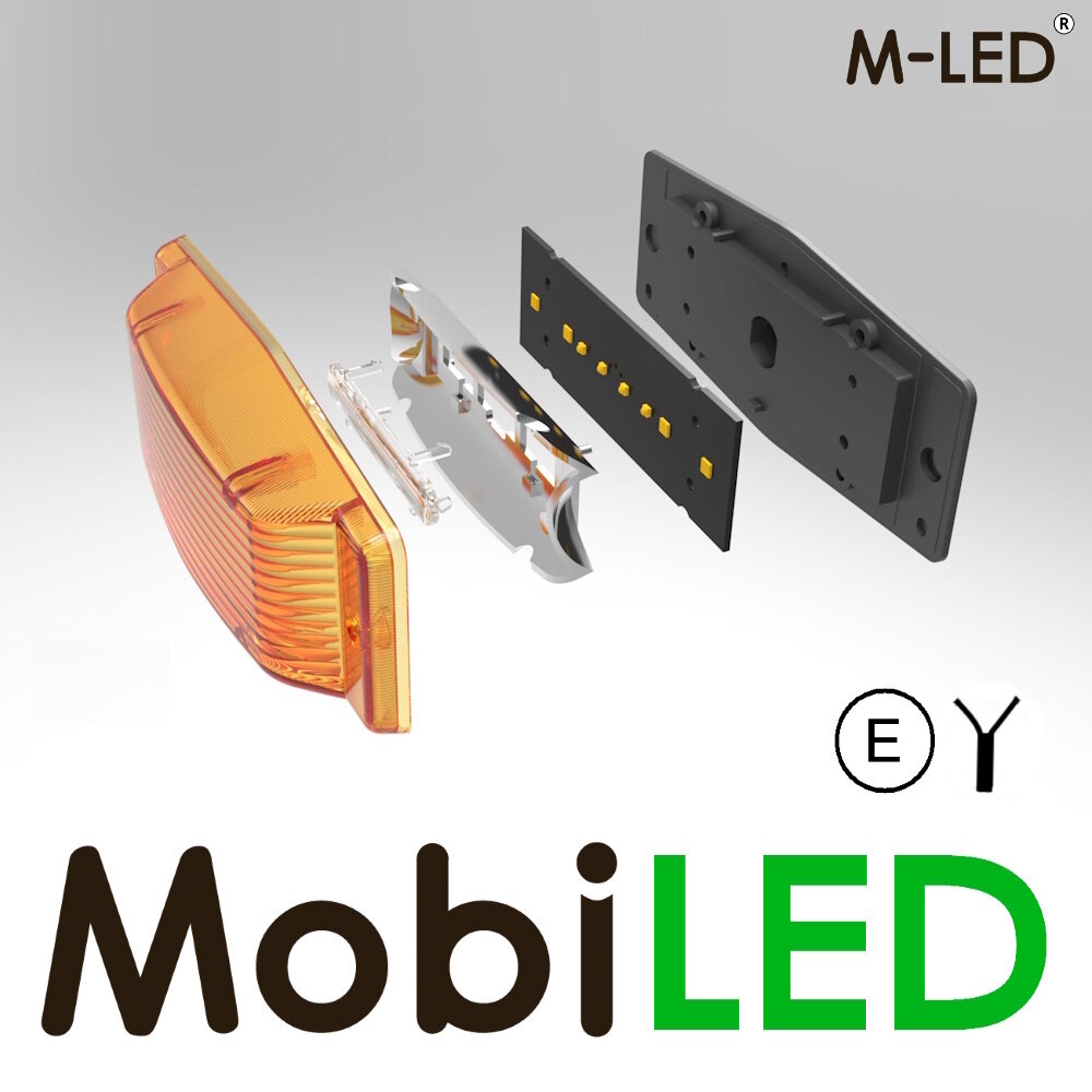 M-LED M-LED Aero Twin Dubbelbrander Amber lens