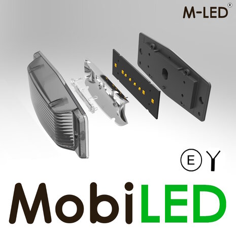 M-LED M-LED Aero Twin Dubbelbrander amber/wit dark lens