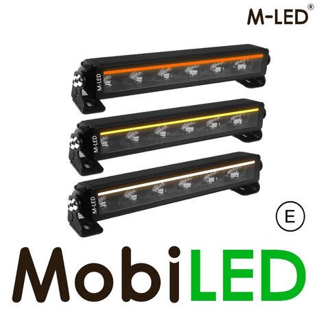 M-LED M-LED Barre lumineuse avec feu de position blanc/ambre/jaune  13"/34,5 cm E-marque
