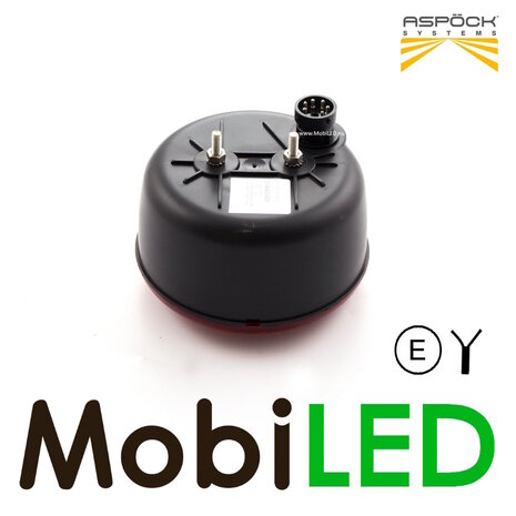 Aspöck Aspock Achterlicht rond 8 pin bajonet E-keur