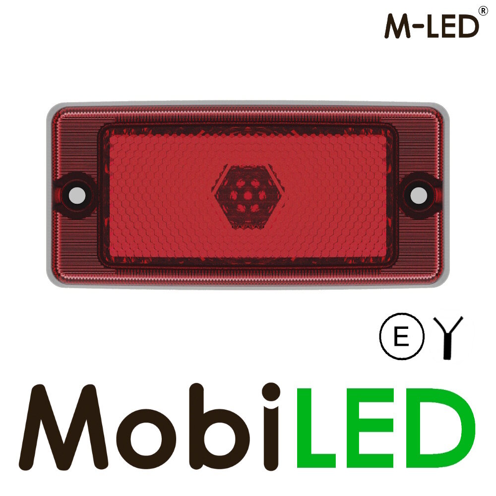 M-LED M-LED Classic markering + remlicht rode lens E-keur M-LED M-LED Classic markering + remlicht rode lens E-keur