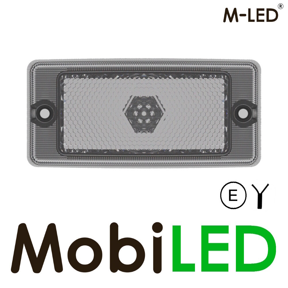 M-LED M-LED Classic side marker white transparent lens E-mark M-LED M-LED Classic side marker white transparent lens E-mark