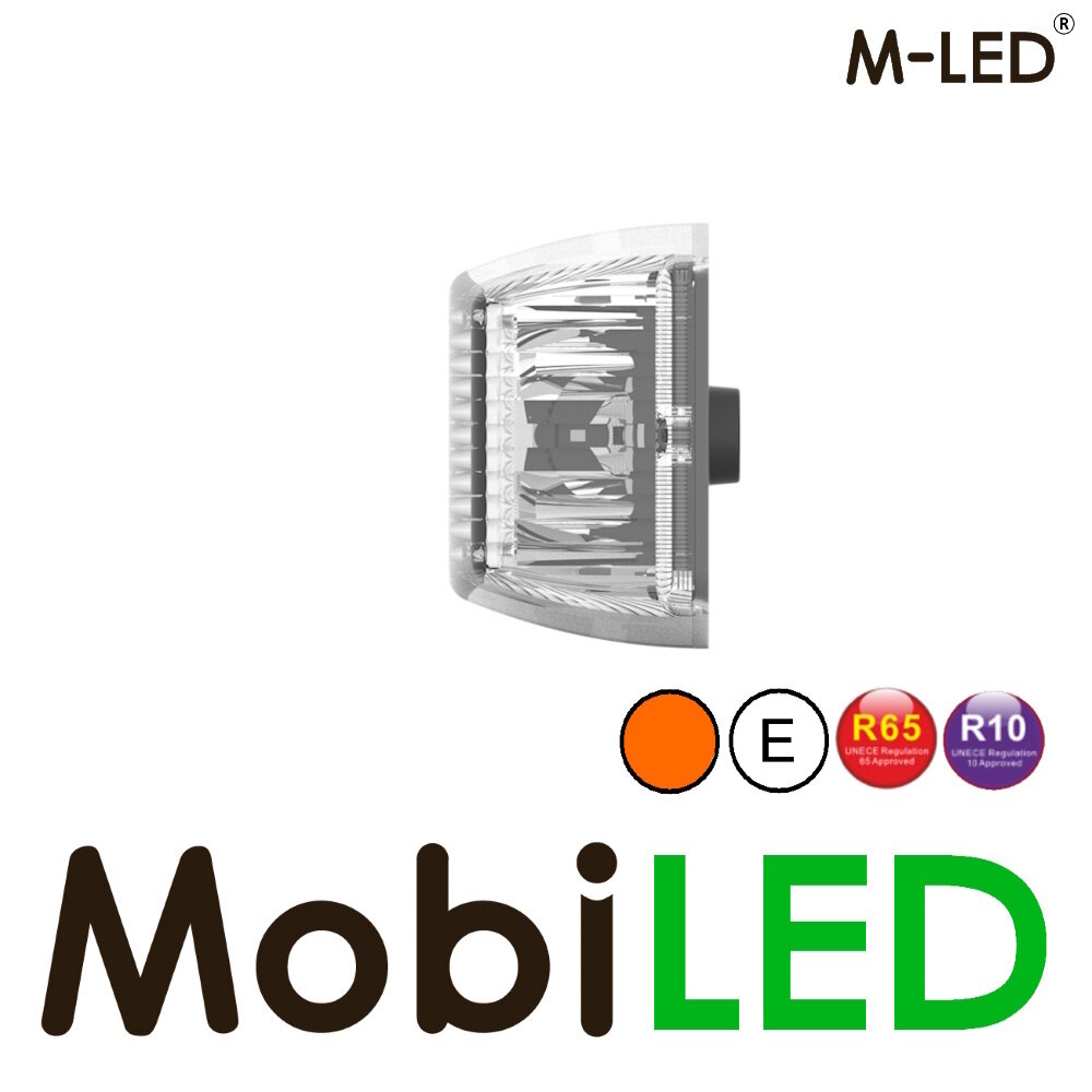 M-LED M-LED Double Burner with strobe classic style transparant lens