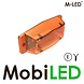 M-LED M-LED Dubbelbrander klassieke stijl Amber lens