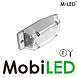 M-LED M-LED Dubbelbrander geel/wit klassieke stijl transparante lens