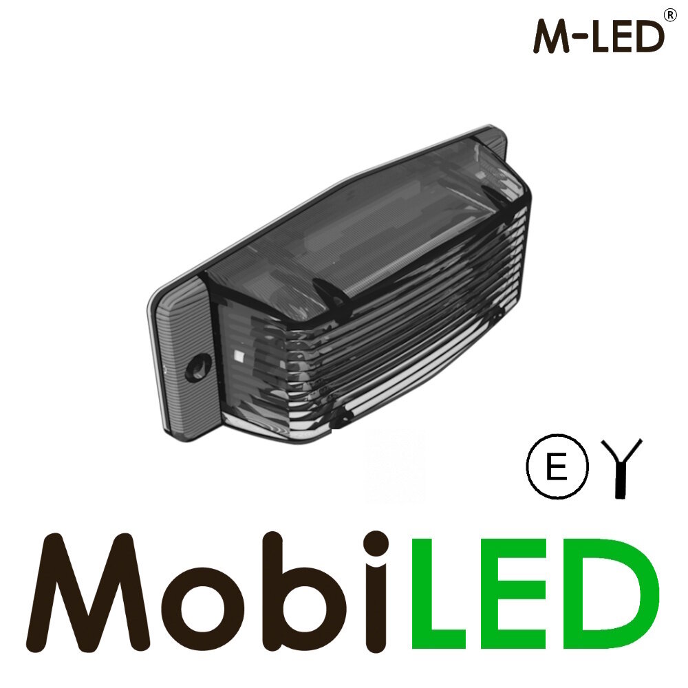 M-LED M-LED Feu de position double jaune/blanc Style classique lentille fumée